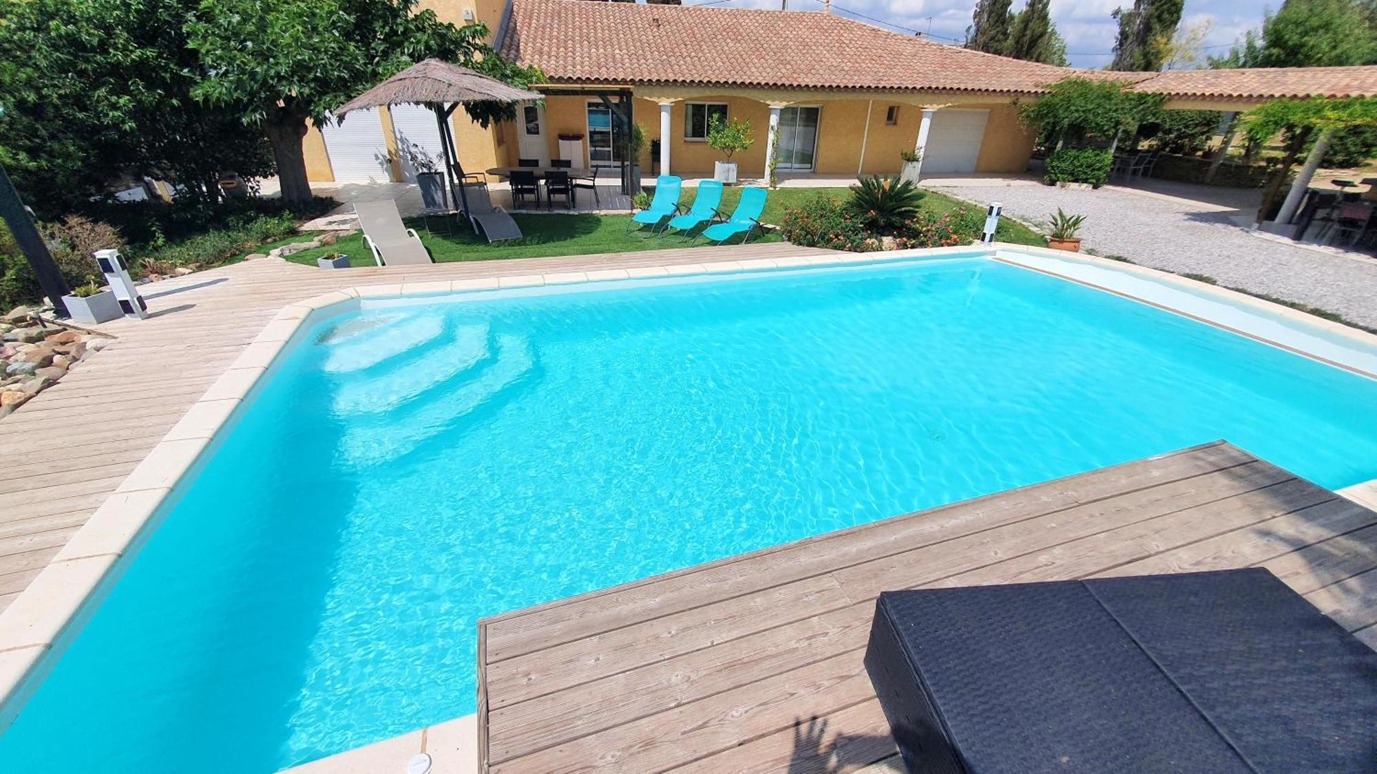 Villa Spacieuse A Beziers Avec Piscine Privee Et Jacuzzi Exterior photo